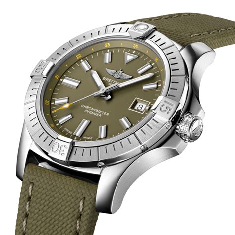 breitling avenger automatic 43 green|breitling avenger automatic 43 price.